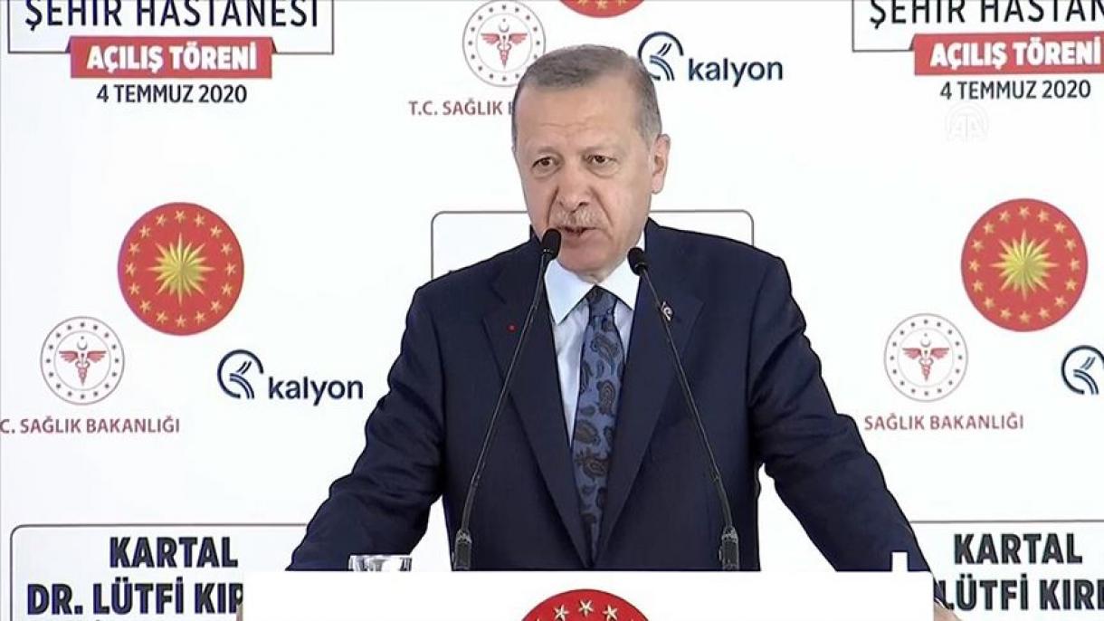 Prezident Erdogan Kartal.Dr. Lütfi Kyrdar şäher hassahanasynyň açylyşyna gatnaşdy