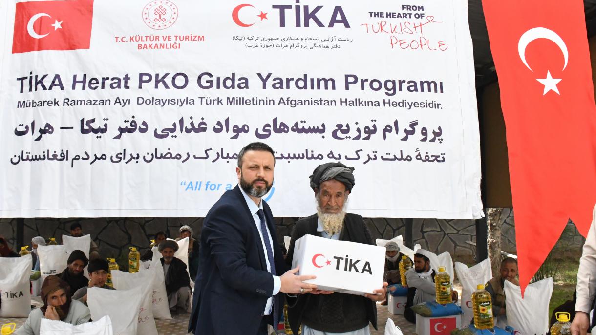 Επισιτιστική βοήθεια σε 600 οικογένειες από την TİKA στο Αφγανιστάν
