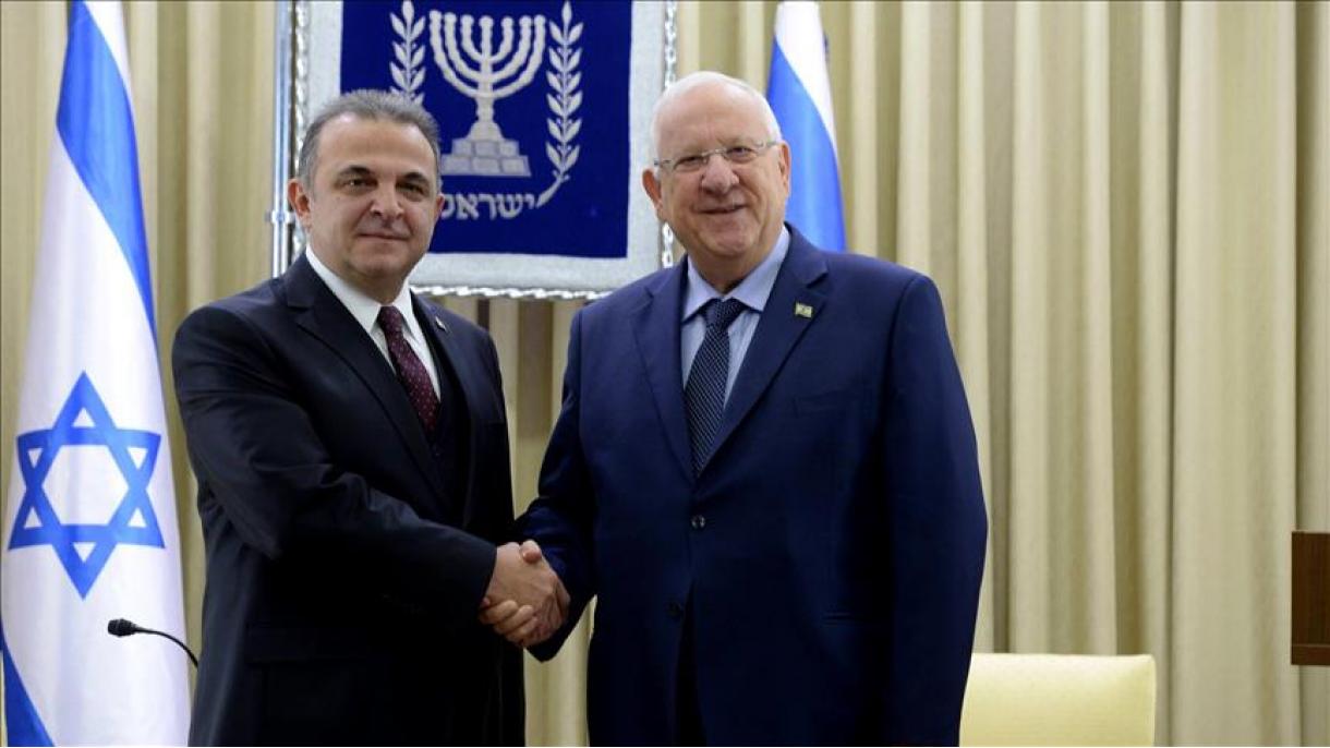 سفیر جدید ترکیه در تل آویو اعتبارنامه خود را به رئیس جمهور اسرائیل ارائه کرد