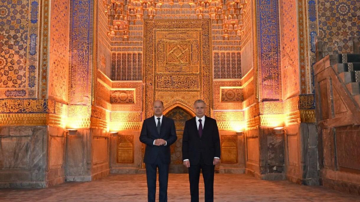 Olaf Scholz Şevket mirziyayev Özbekistan almnya4.jpeg