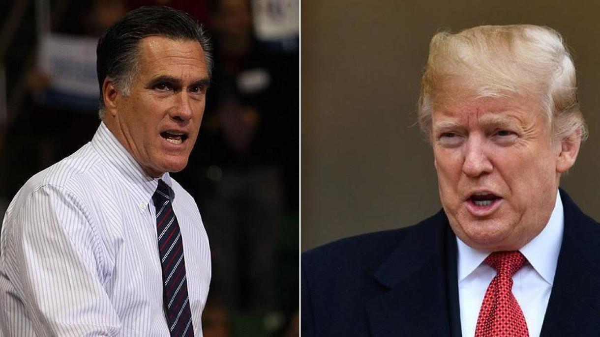 Polémica entre Trump y el ex candidato presidencial y el senador republicano Mitt Romney