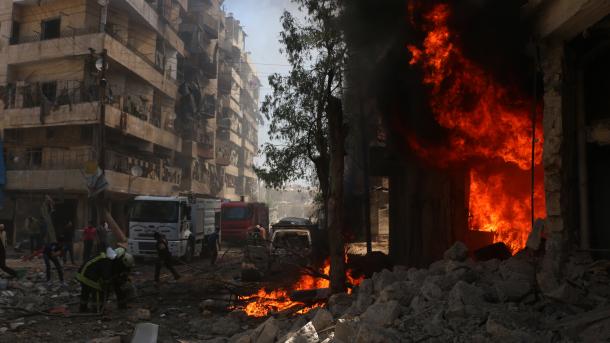 شام: سرکاری فوج کے حلب شہر ہر حملے۔15 ہلاک اور متعدد زخمی