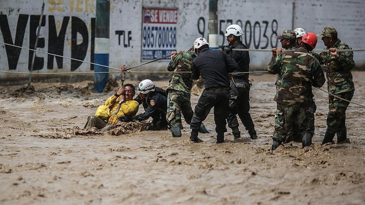 طوفان و سیل در پرو جان 72 نفر را گرفت