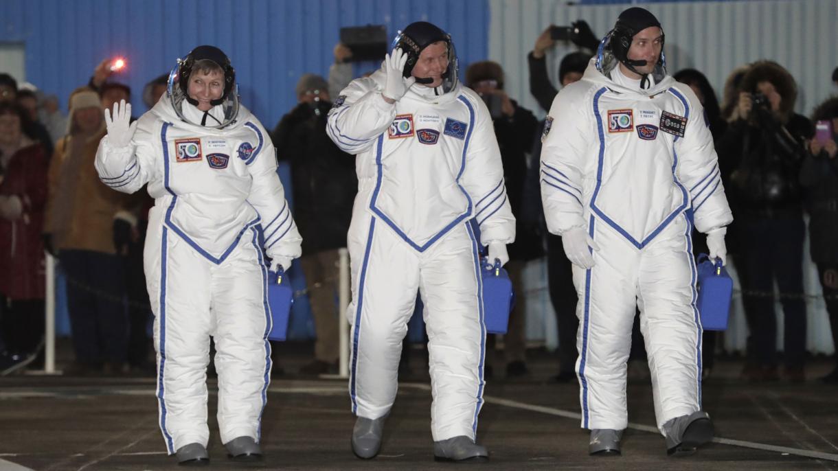 مسنترین فضانورد زن جهان با تیم جدید به ایستگاه فضایی بین المللی رسید