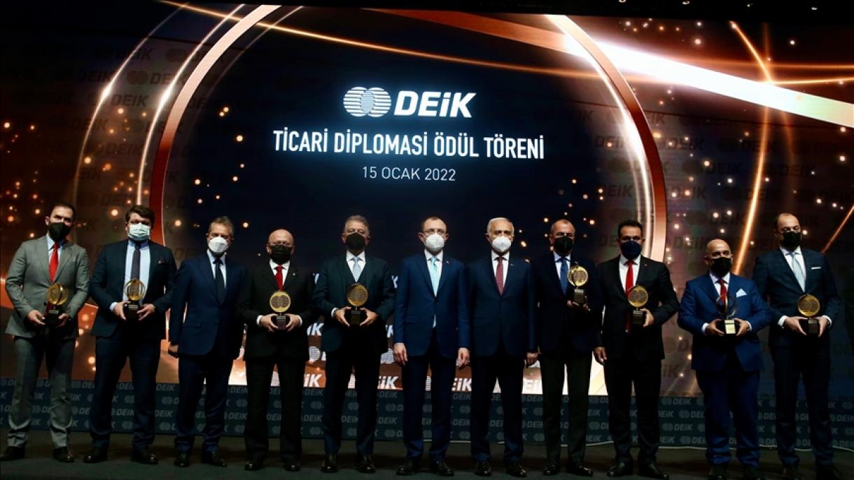 برگزاری مراسم اعطای جوایز دیپلماسی تجاری روابط اقتصادی خارجی ترکیه در استانبول