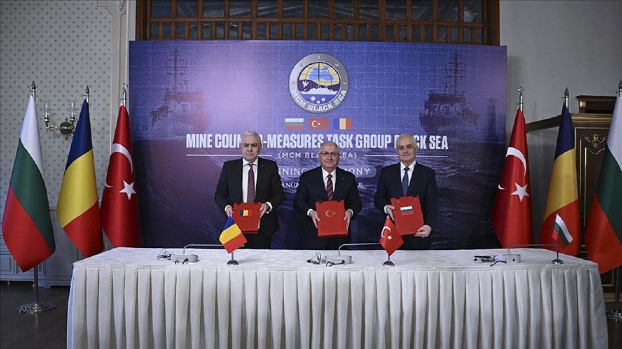 Турция, България и Румъния подписаха меморандум за разчистване на плаващи мини в Черно море