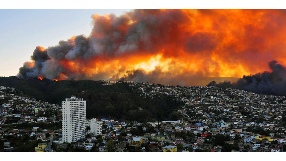 آتش سوزی در شیلی