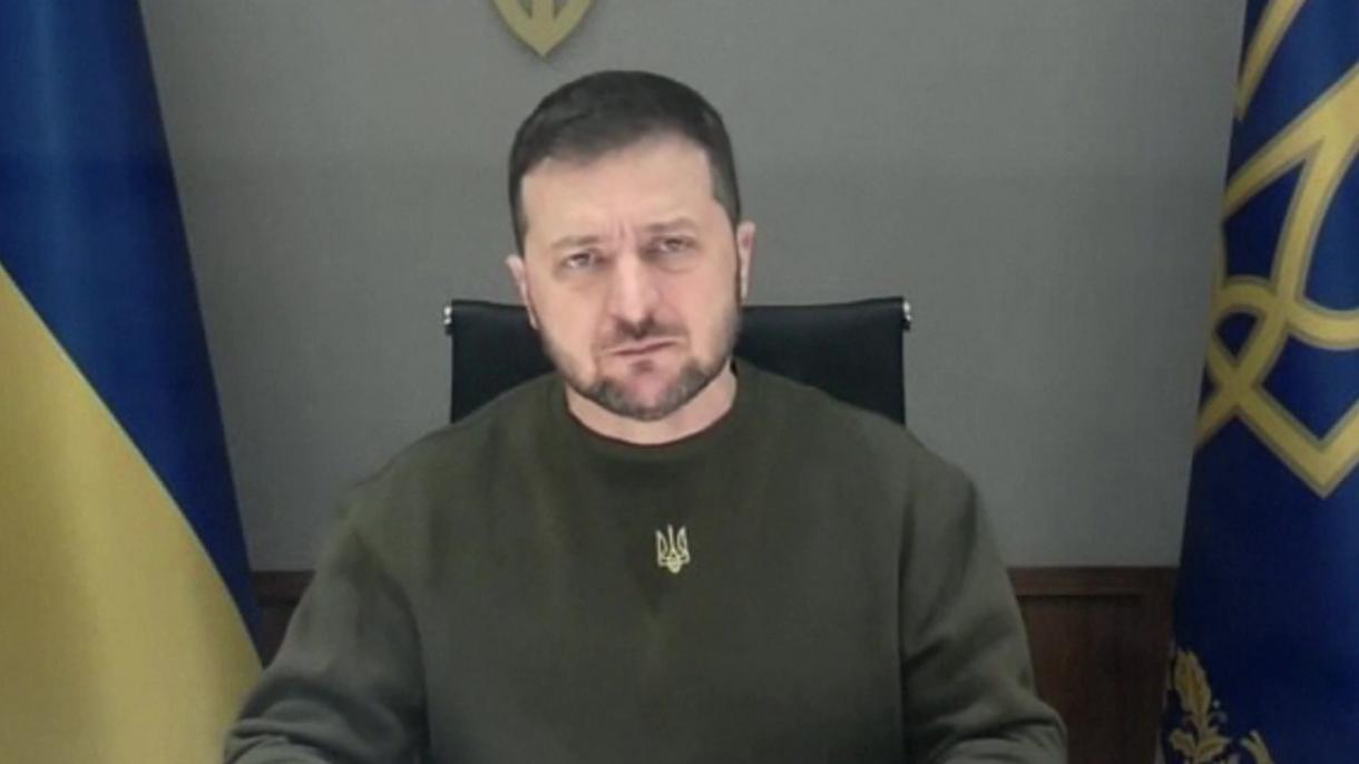 Volodimir Zelenski: ''Rusiya qüvvələri Donbasa ağır zərbələr endirir''