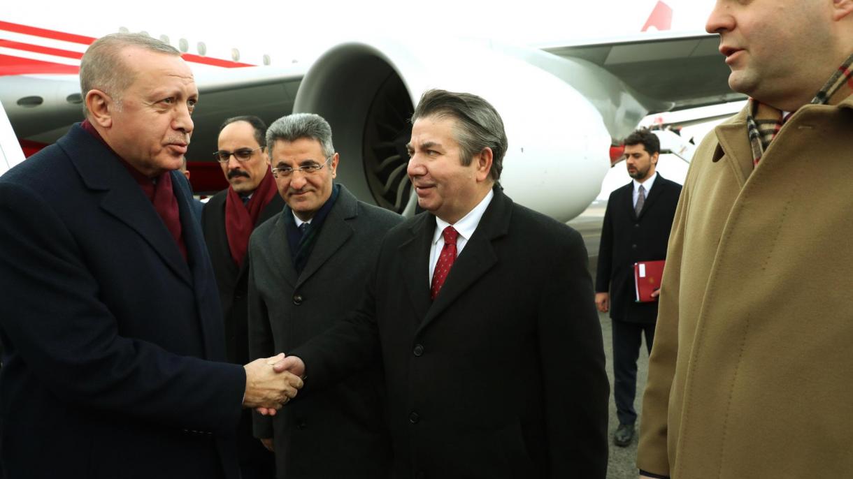 Turkiya prezidenti Rajap Tayyip Erdo’g’an Berlinga yetib bordi