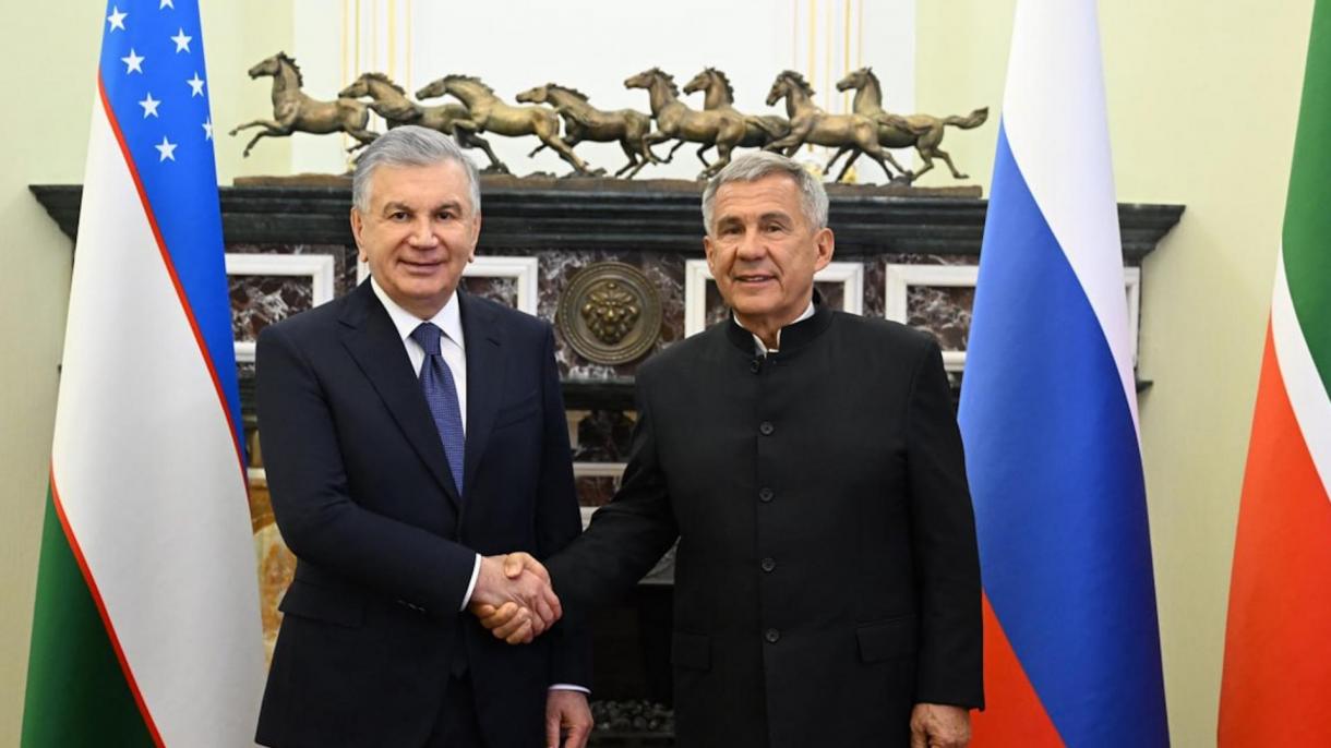 Shavkat Mirziyoyev Tatariston prezidenti Rustam Minnixanov bilan uchrashdi