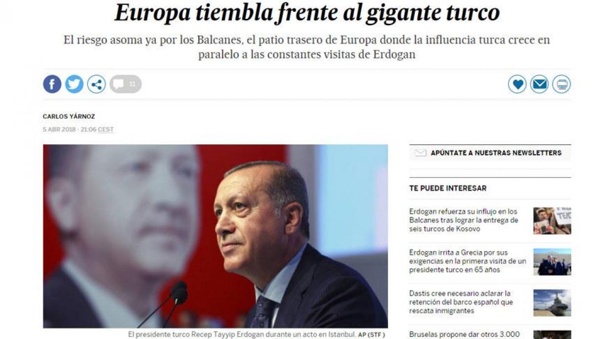 Análisis de El País sobre Erdogan: “Europa tiembla frente al gigante turco”