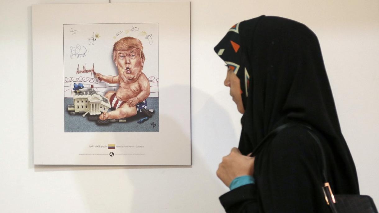 Eýranda Tramp temaly karikatura bäsleşigi geçirildi