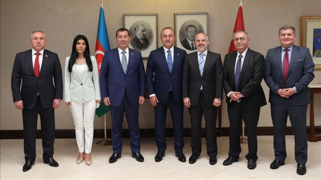 وزیر خارجه ترکیه با رئیس کمیته امور خارجه مجلس آذربایجان دیدار کرد