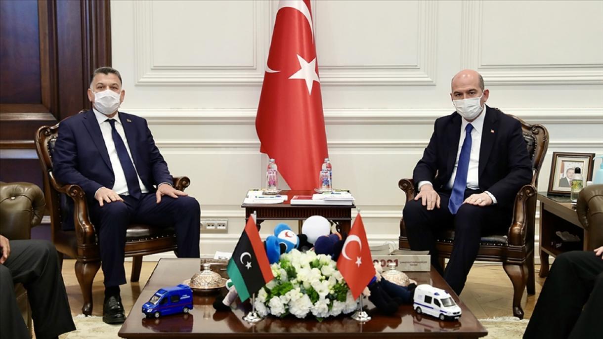 دیدار وزرای کشور ترکیه و لیبی در آنکارا