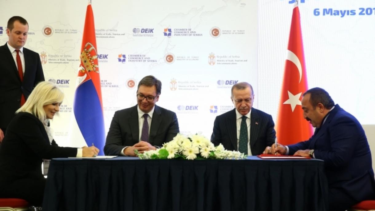 Hər iki ölkə başçının iştirakıyla Türkiyə-Serbiya Biznes Forumu