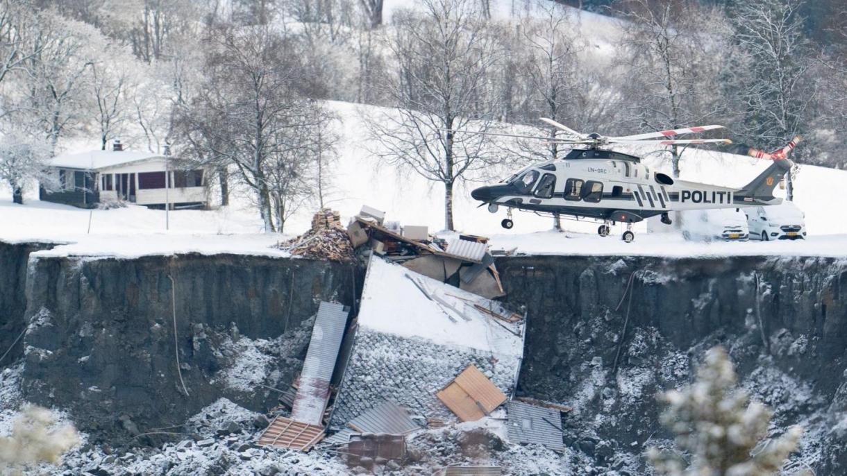 Un deslizamiento de tierras traga a al menos 10 personas en Noruega