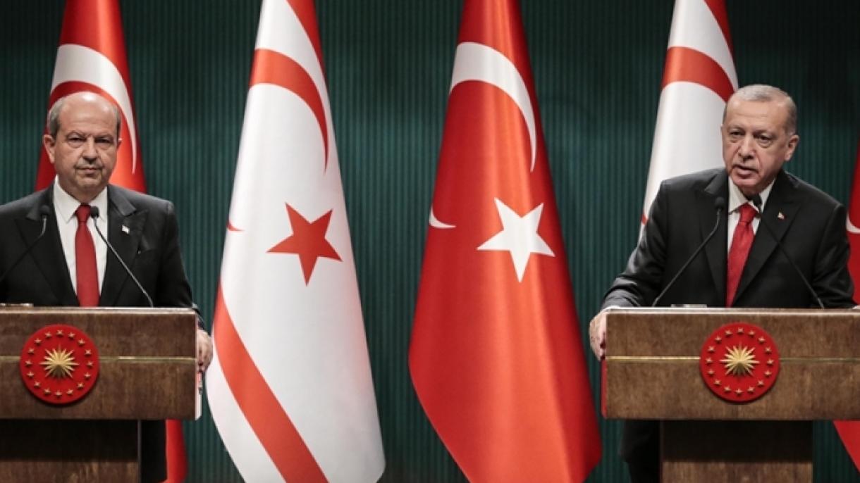 تسلیت اردوغان به رئیس جمهوری ترک قبرس شمالی به خاطر درگذشت پدرش
