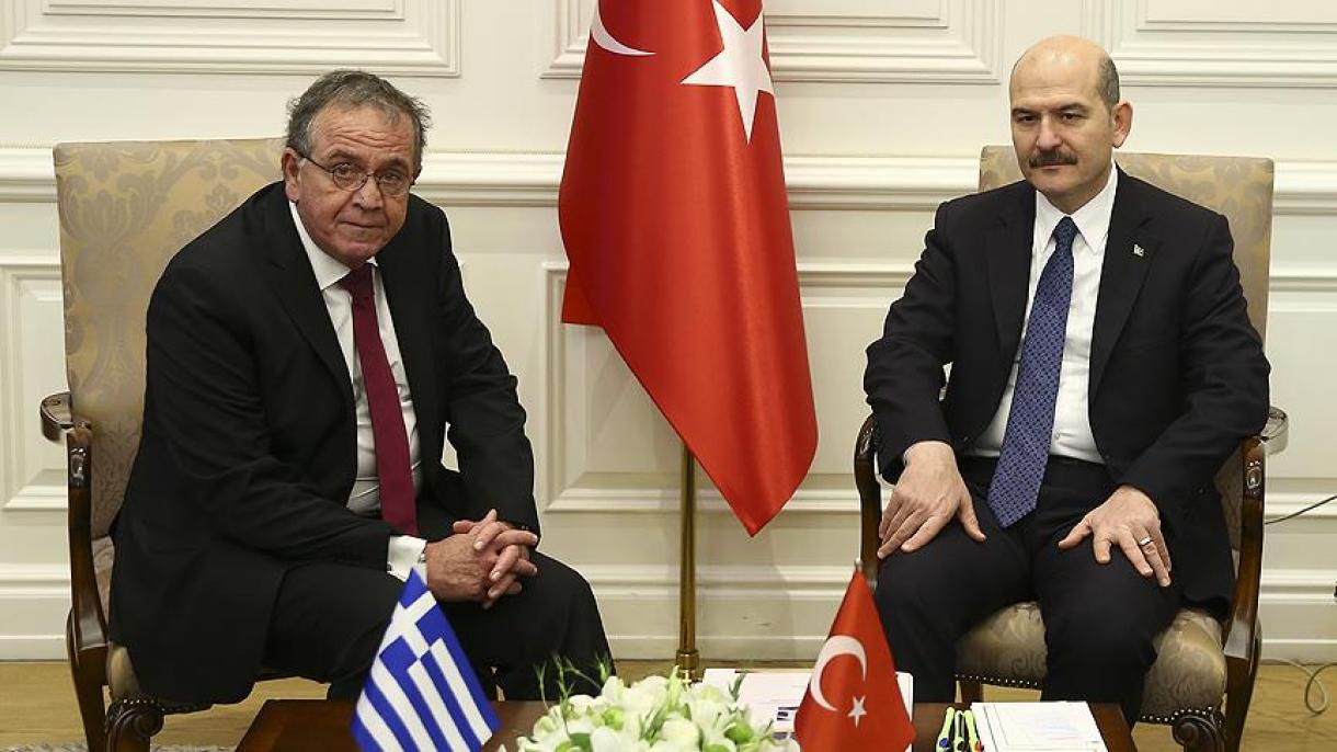 دیدار وزیر کشور ترکیه و وزیر مهاجرت یونان