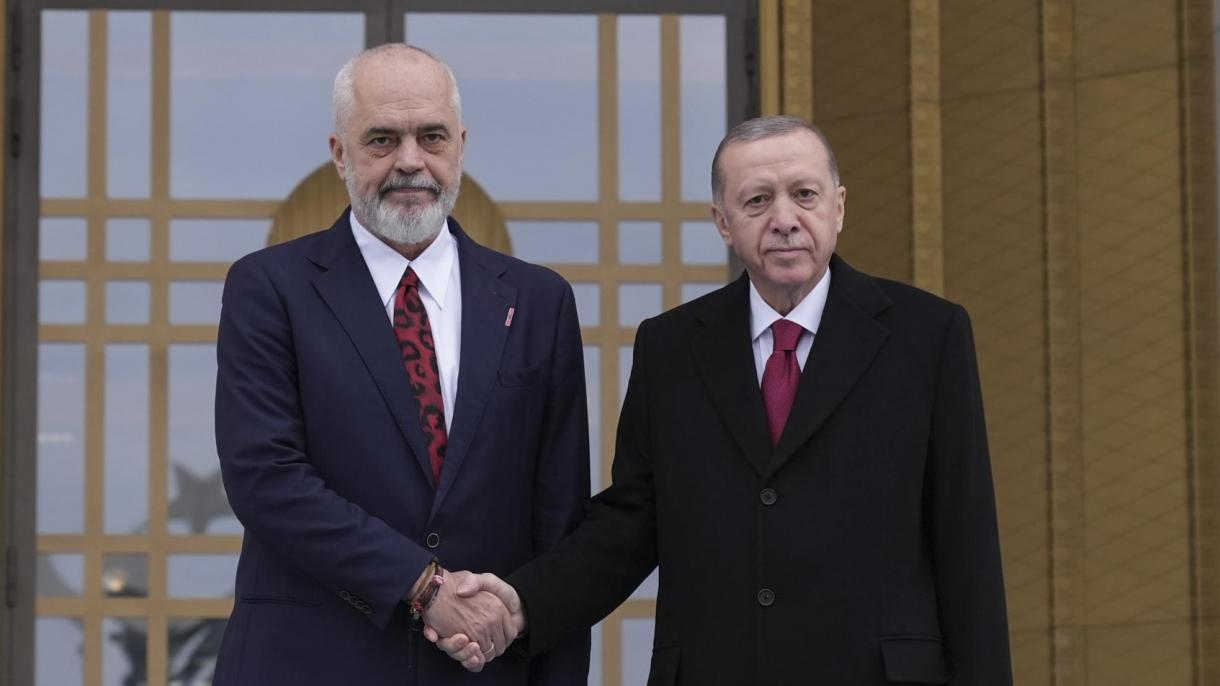 نشست مطبوعاتی رهبران ترکیه و آلبانی