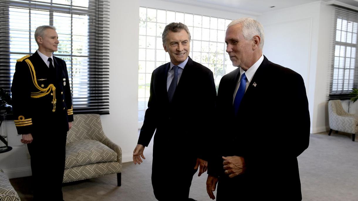 Macri recibe al vicepresidente de EEUU y rechaza el uso de la fuerza en Venezuela