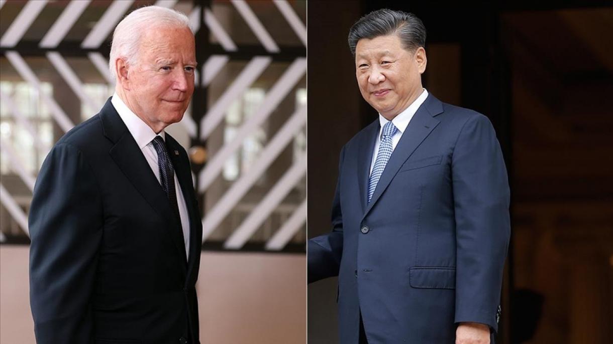 美国总统拜登和中国领导人习近平举行电话会晤