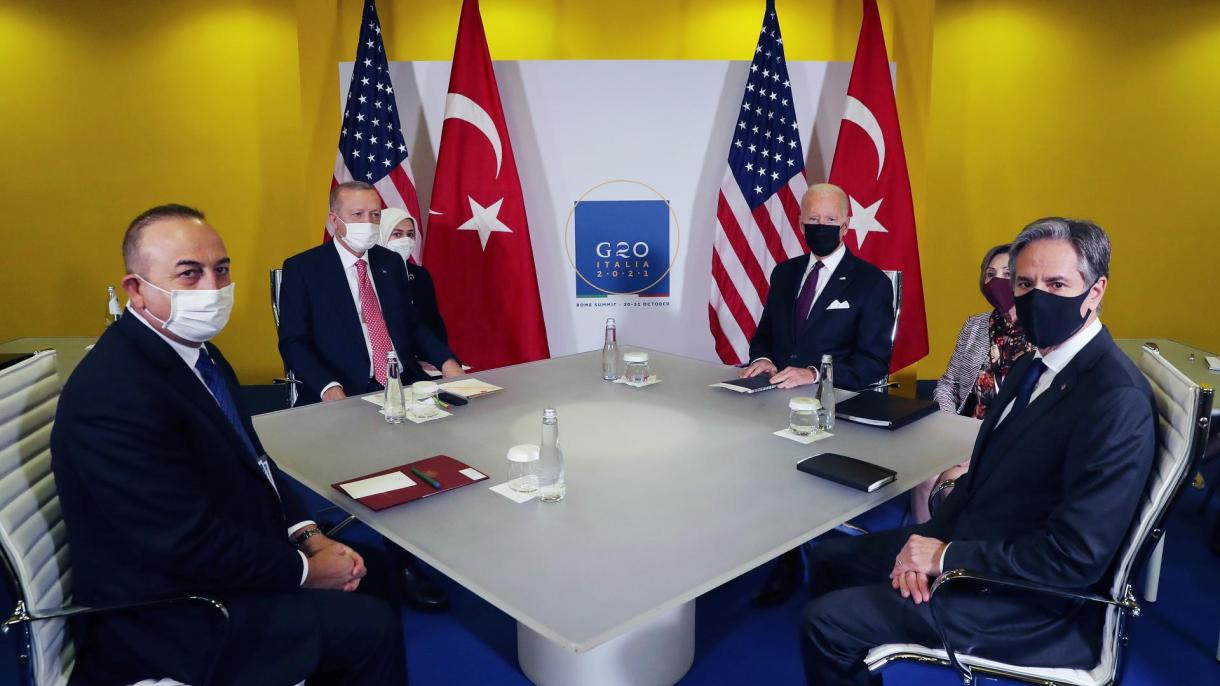 Erdogan y Biden tuvieron un reunión en  la Cumbre de Líderes del G20 en Roma