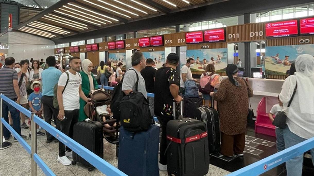 伊斯坦布尔的各机场旅客人数增多