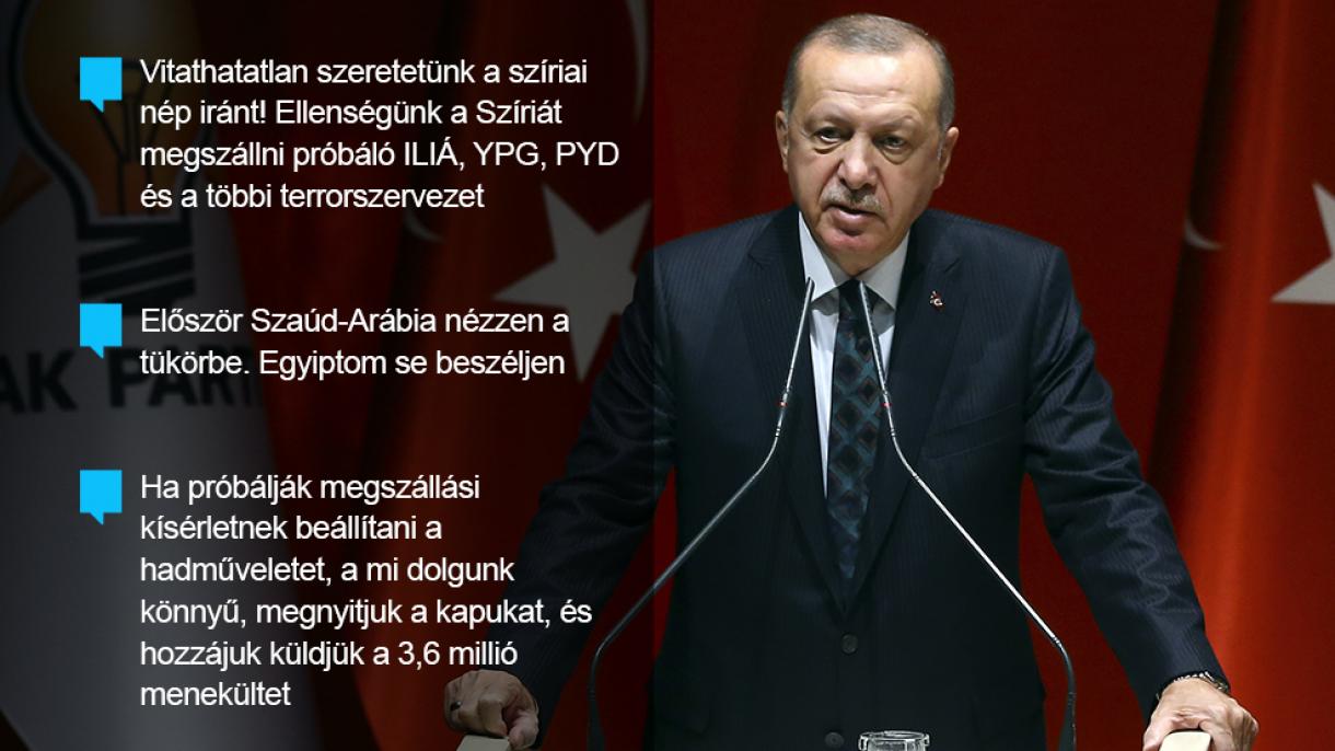 Erdoğan:vitathatatlan szeretetünk a szíriai nép iránt!