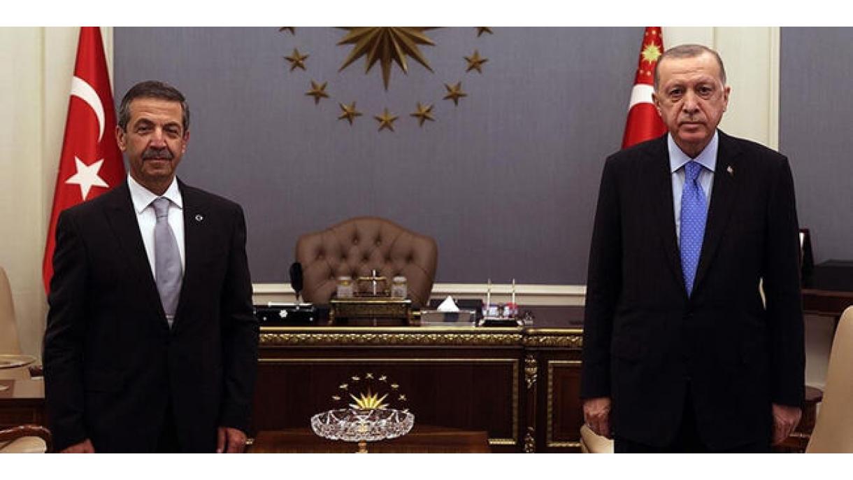 Prezident Erdogan, DKTR-nyň Daşary Işler Ministri Ertugrulogluny Kabul Etdi