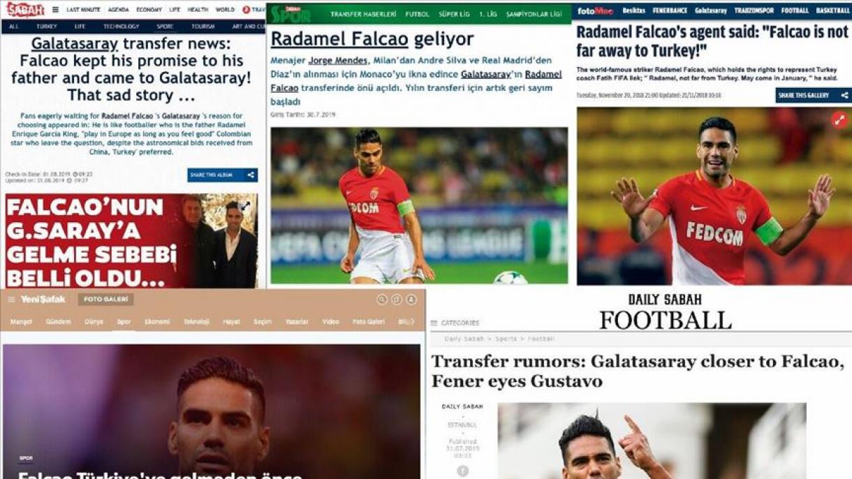 Radamel Falcao García se toma los titulares de la prensa turca