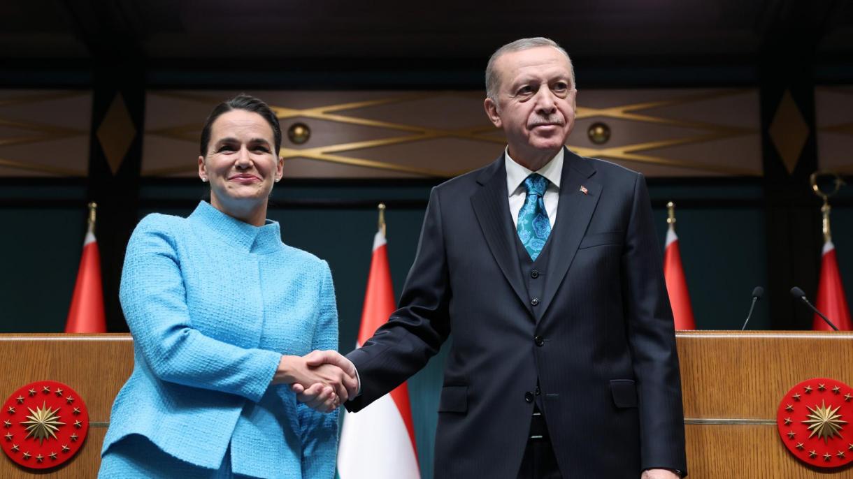 نشست مشترک خبری روسای جمهور ترکیه و مجارستان