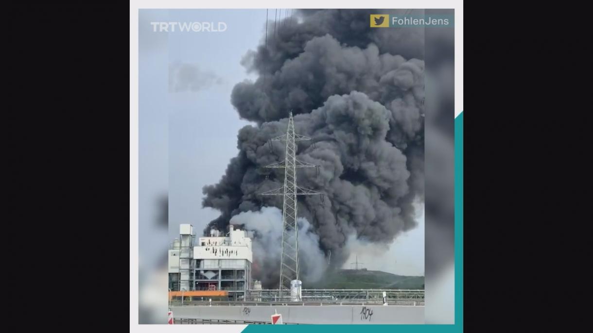 وقوع انفجار مهیب در کارخانه تولید مواد کیمیاوی در آلمان
