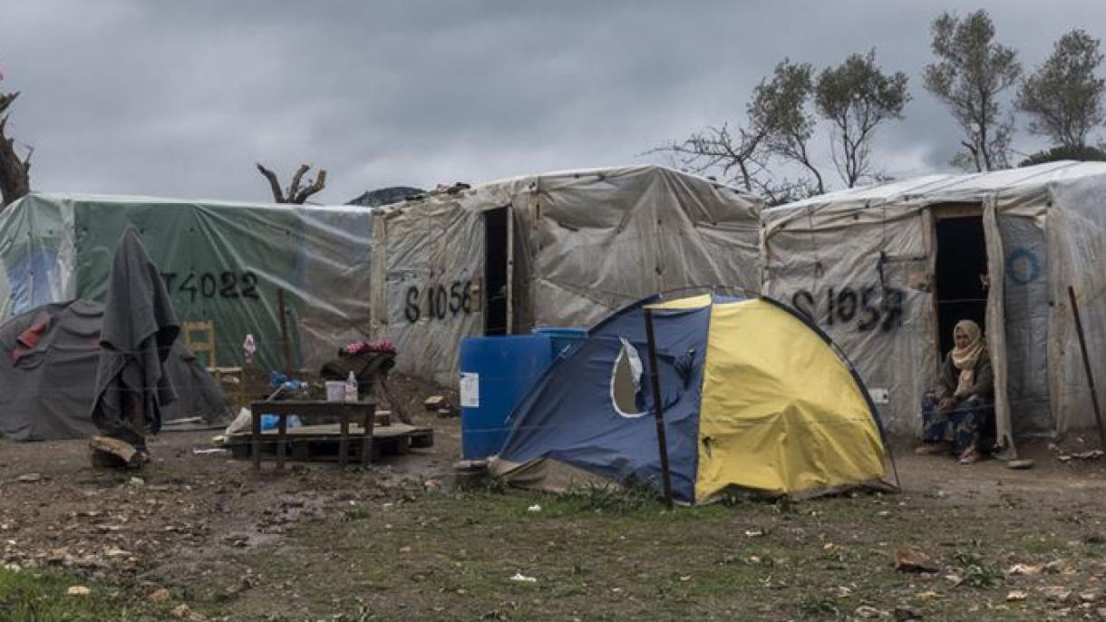 Пожар в бежанския лагер "Мория" на гръцкия остров Лесбос