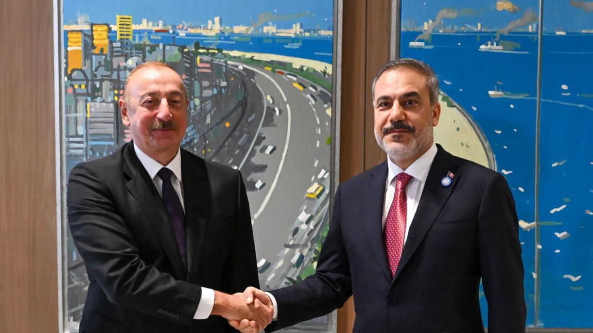 Azerbaýjanyň Prezidenti Aliýew, Hakan Fidany Kabul Etdi