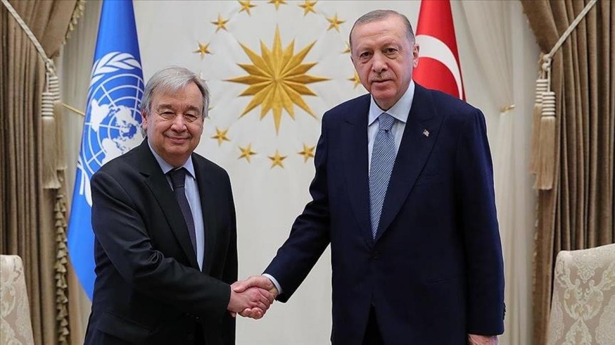 اردوغان و گوترش درباره صادرات غله جات اوکراین از بحیره ای  سیاه مذاکره کردند