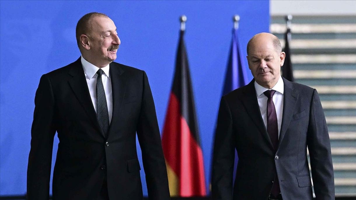 آذربایجان جمهوررئیسی آلمان باش وزیری بیلن سوزله شدی