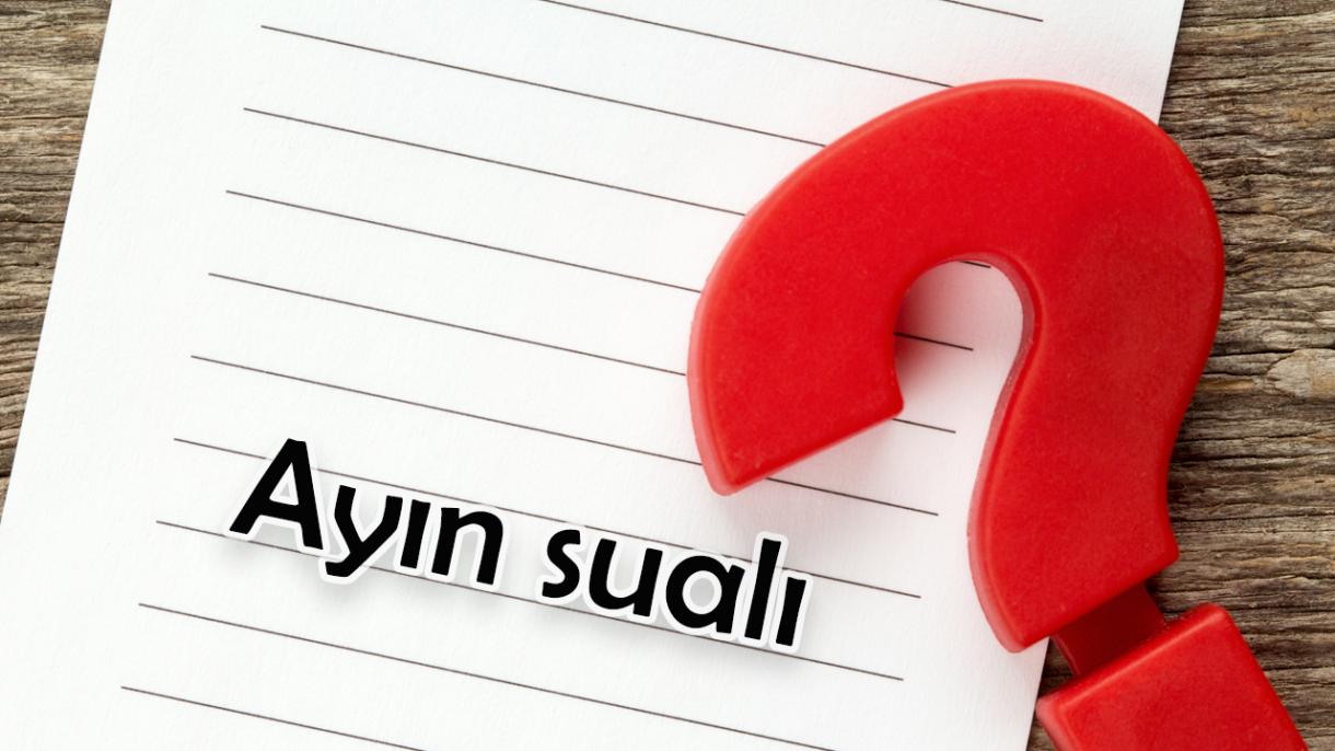 Sentyabr ayının sualı