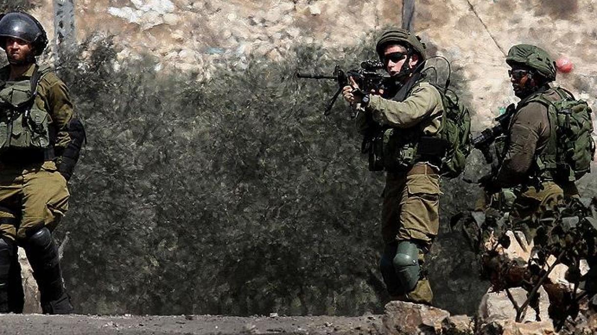 حمله سربازان اسرائیلی به فلسطینیان معترض