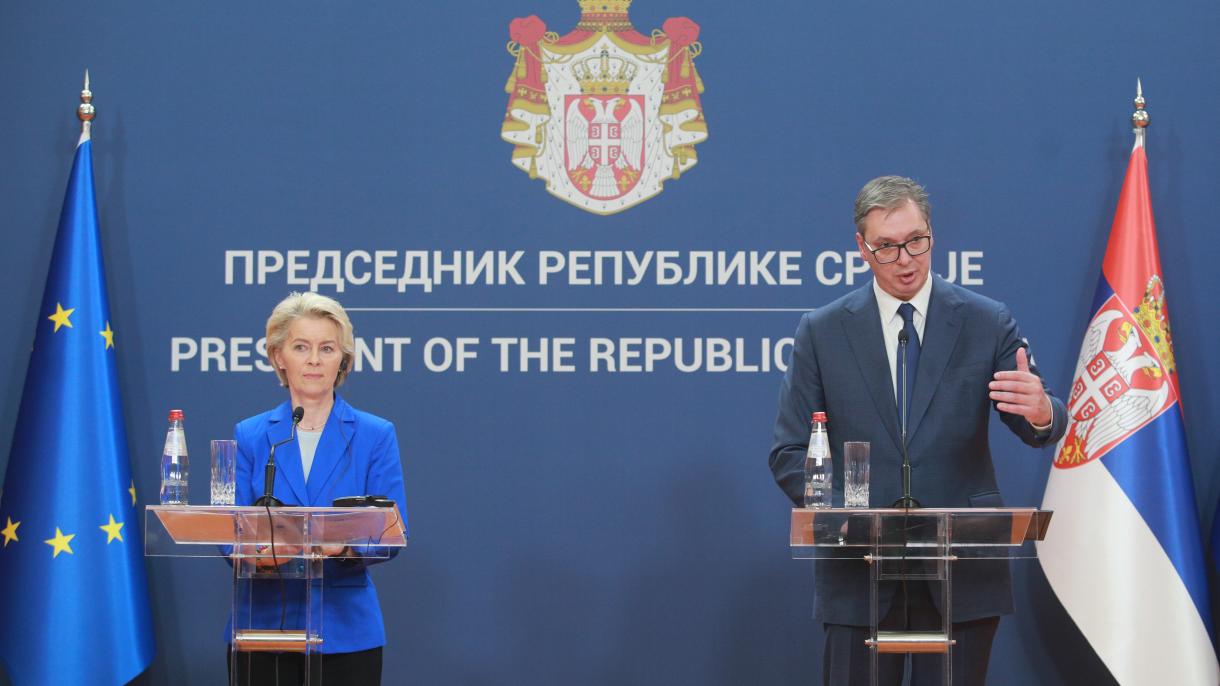 یورپی کمیشن کی صدر ارسولا وان ڈیر لیین کا دورہ سربیا