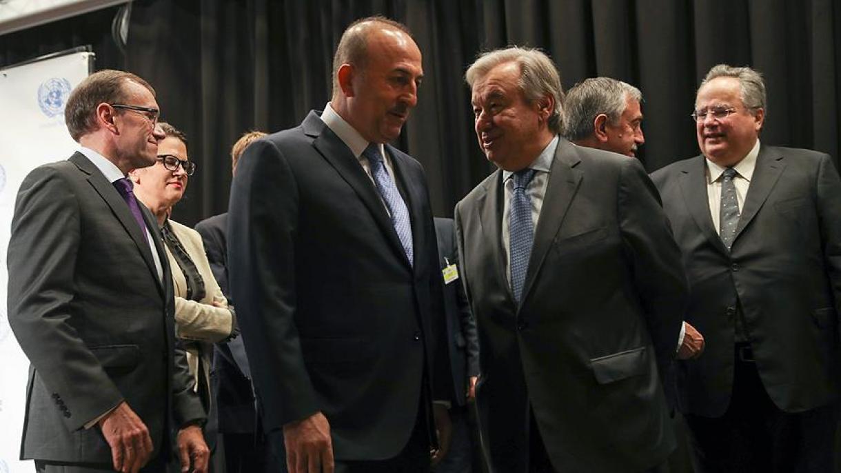 دیدارهای وزیر خارجه ترکیه در حاشیه کنفرانس قبرس در سوئیس