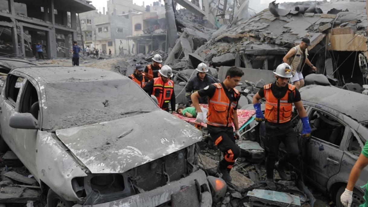 以色列袭击加沙 约2.2万名巴勒斯坦人丧生