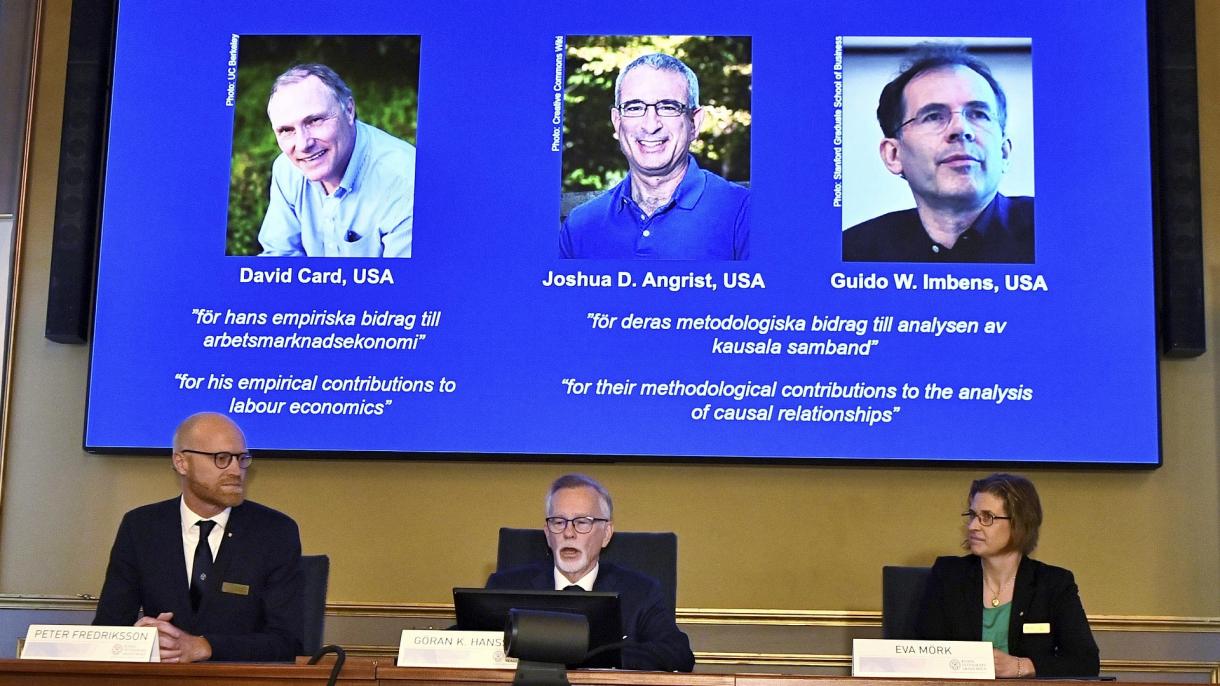 David Card, Joshua Angrist ve Guido Imbens, Nobel Ekonomi Ödülü 2021.jpeg