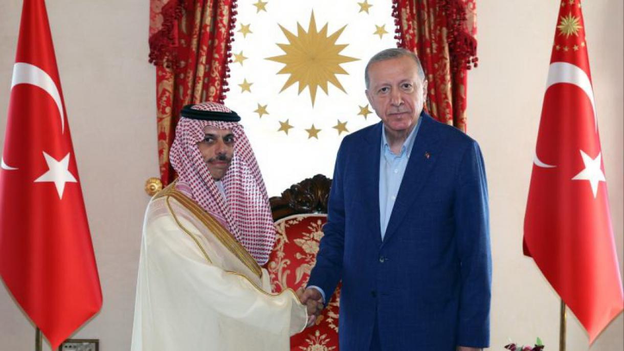 Prezident Erdogan Saud Arabystanynyň daşary işler ministrini kabul etdi