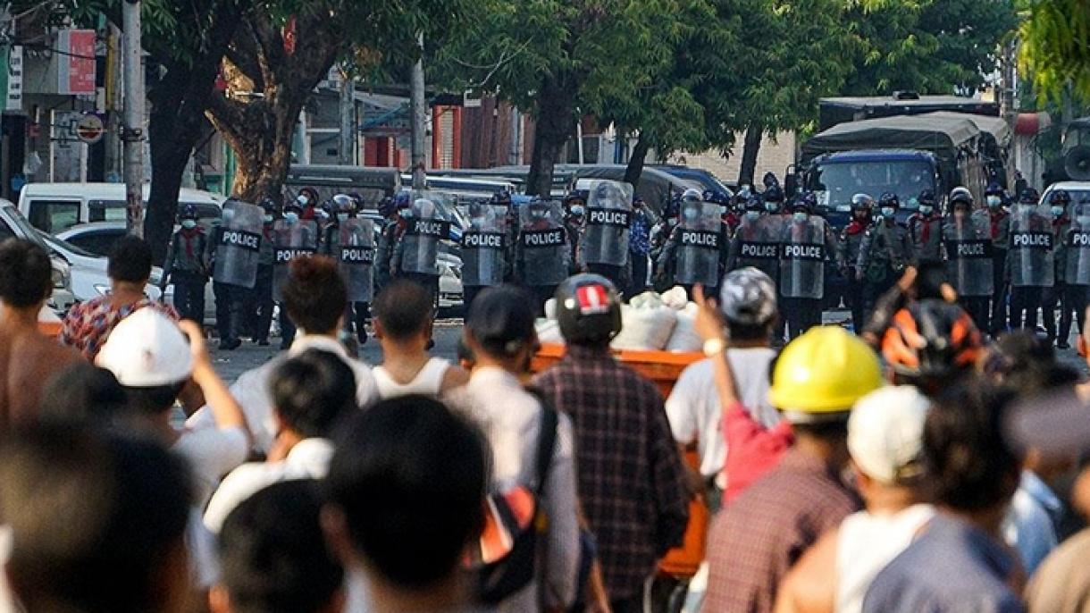 缅甸反政变示威活动中死亡人数已超800人