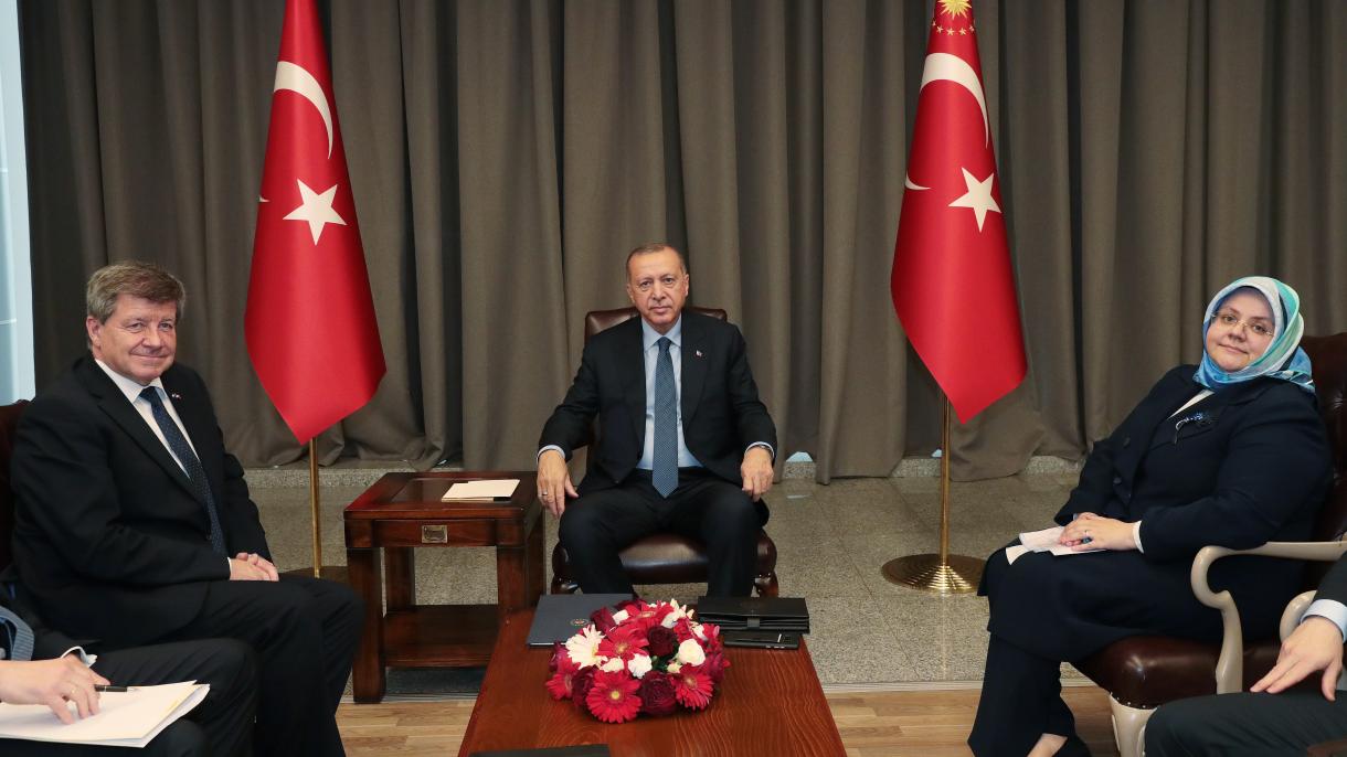 دیدار اردوغان با مدیرعمومی سازمان بین‌المللی کار در انقره