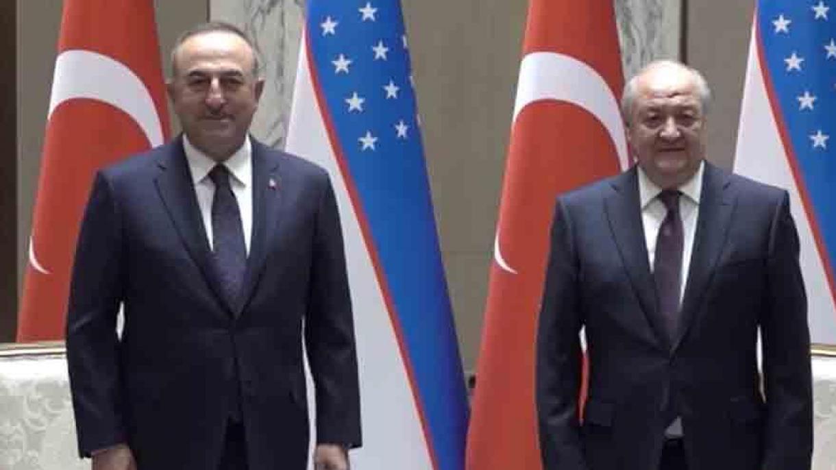 دیدار وزرای امور خارجه ترکیه و ازبکستان