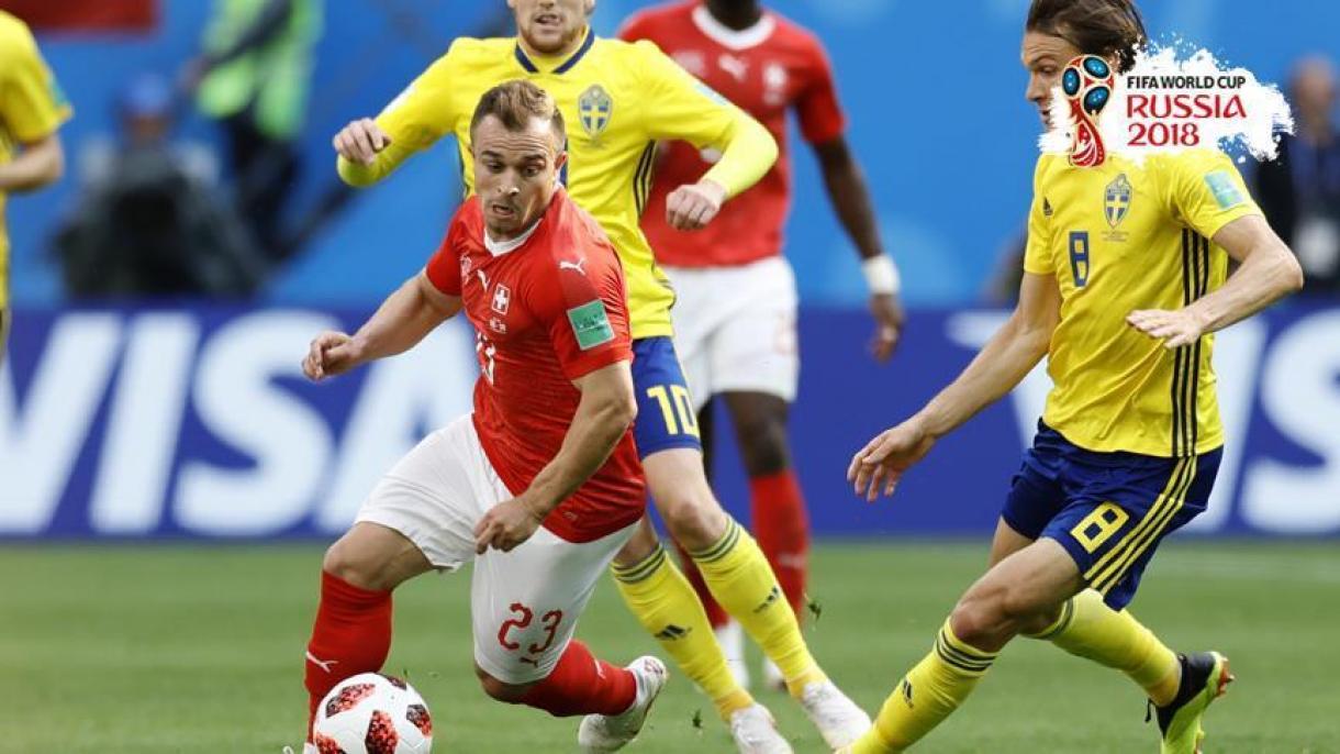 سوئد به مرحله یک چهارم نهایی رقابت‌های جام جهانی فوتبال 2018 راه یافت