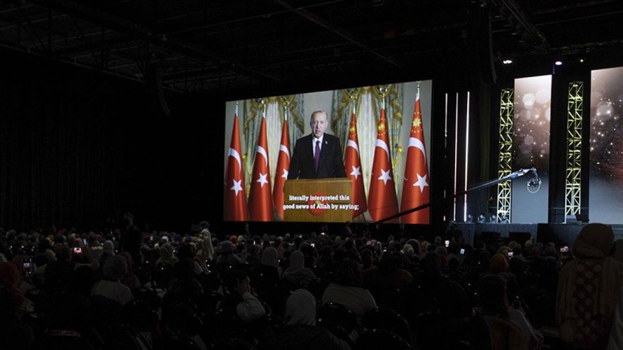 Президент Режеп Таййип Эрдоган  20-МАС-ICNA Конгрессине видео кайрылуу жиберди