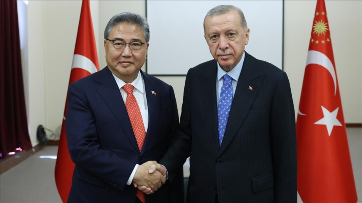 اردوغان وزیرخارجه کره جنوبی را به حضور پذیرفت