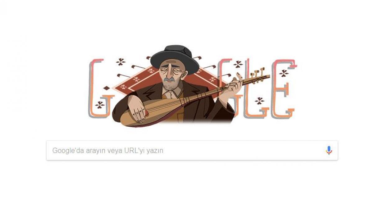 Google celebra il 123 ° anniversario della  nascita  di Aşık Veysel
